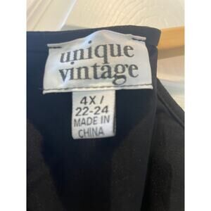 Unique Vintage Black Swing Dress Sz 4X NWOT #66